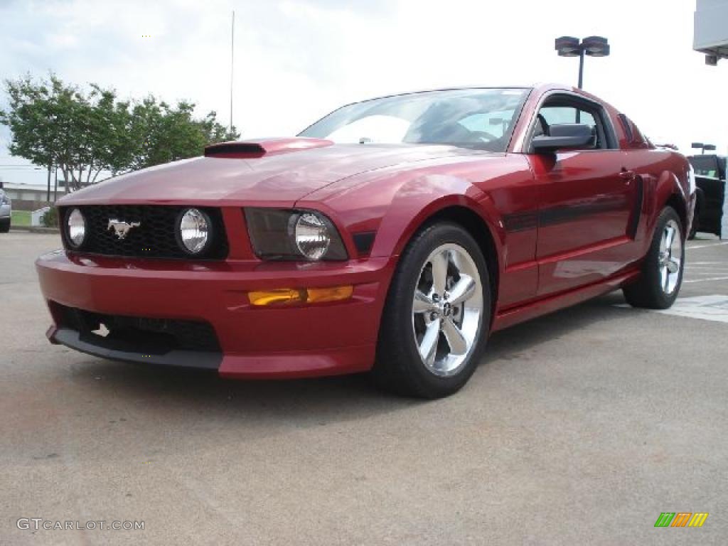 2007 Mustang GT/CS California Special Coupe - Redfire Metallic / Black/Dove Accent photo #7