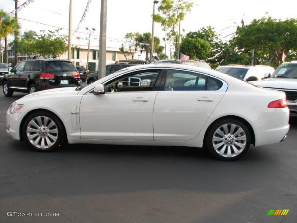 Porcelain White 2009 Jaguar XF Luxury Exterior Photo #49608430