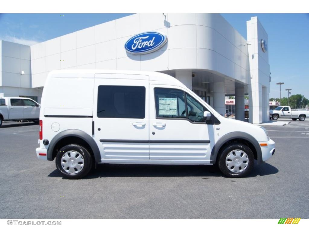 Frozen White 2011 Ford Transit Connect XLT Passenger Wagon Exterior Photo #49609246