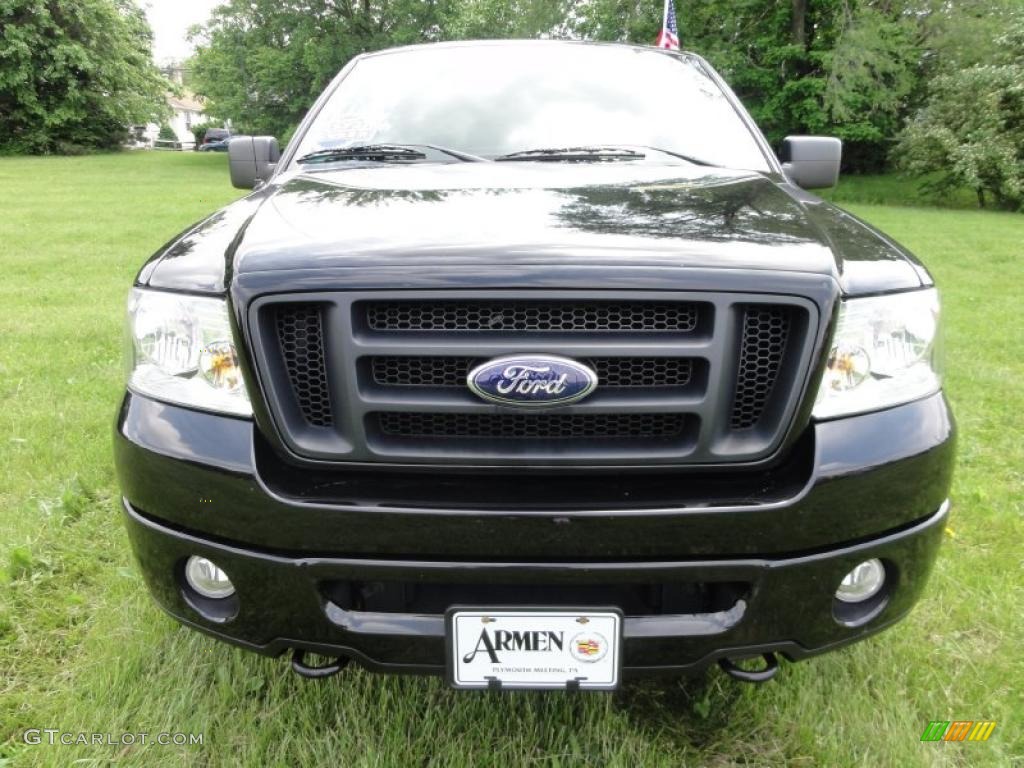 2006 F150 FX4 SuperCrew 4x4 - Black / Black/Medium Flint photo #3