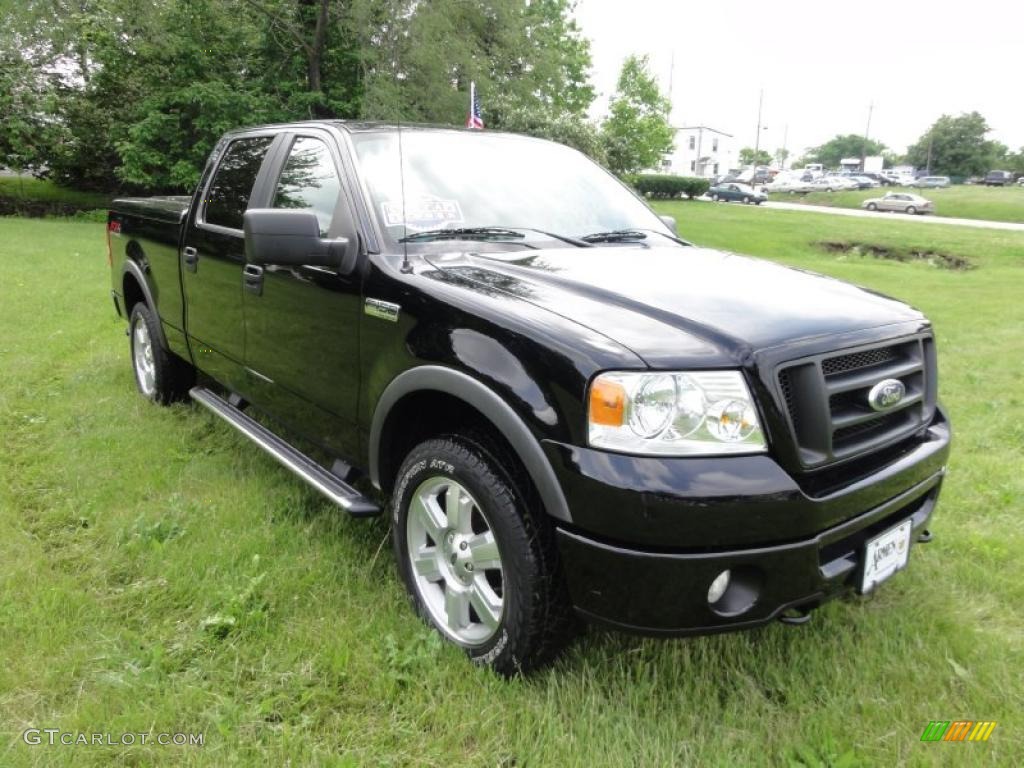 2006 F150 FX4 SuperCrew 4x4 - Black / Black/Medium Flint photo #4