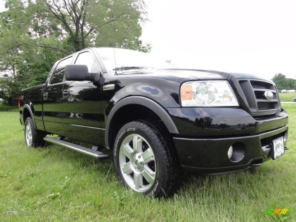 2006 F150 FX4 SuperCrew 4x4 - Black / Black/Medium Flint photo #5