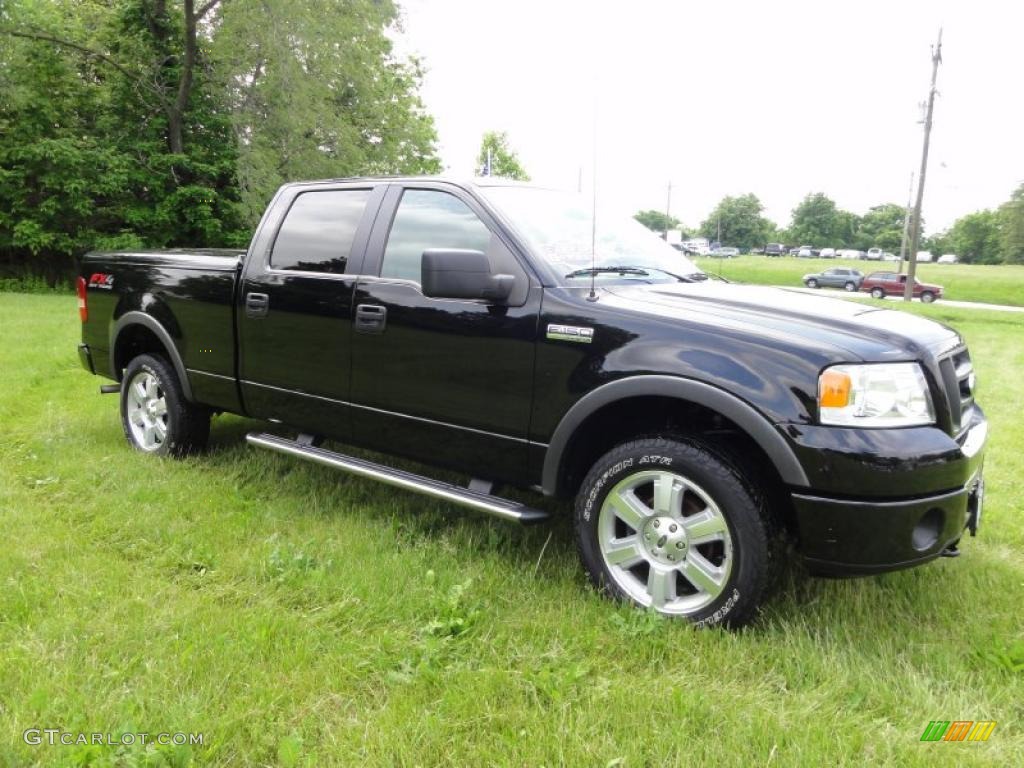 2006 F150 FX4 SuperCrew 4x4 - Black / Black/Medium Flint photo #6