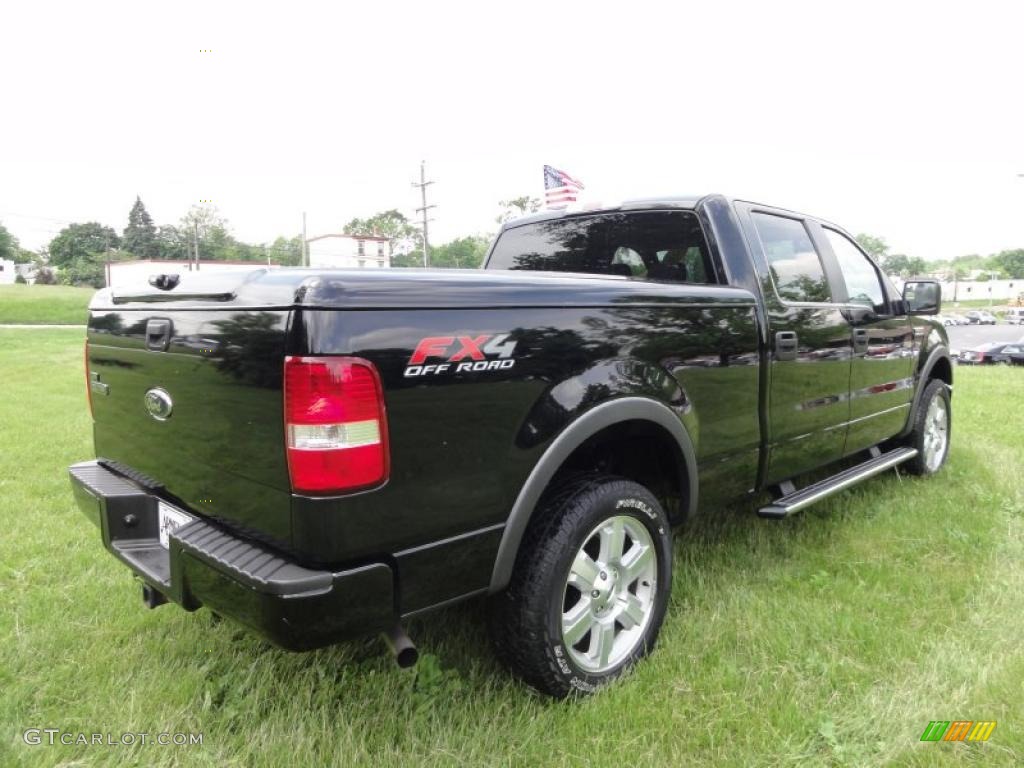 2006 F150 FX4 SuperCrew 4x4 - Black / Black/Medium Flint photo #8