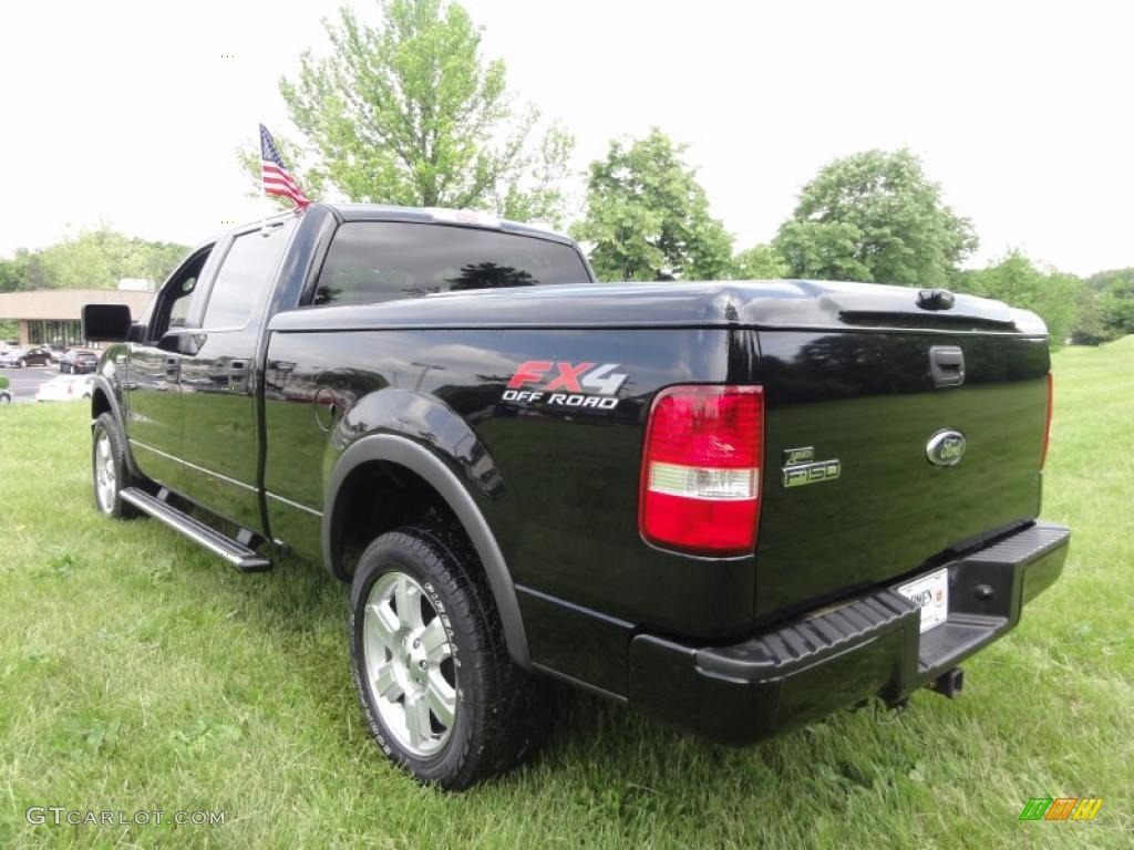 2006 F150 FX4 SuperCrew 4x4 - Black / Black/Medium Flint photo #10