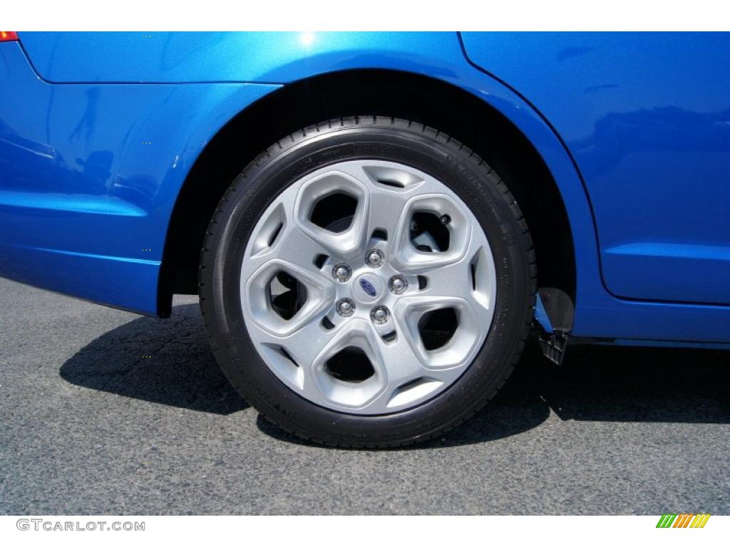 2011 Fusion SE - Blue Flame Metallic / Charcoal Black photo #15