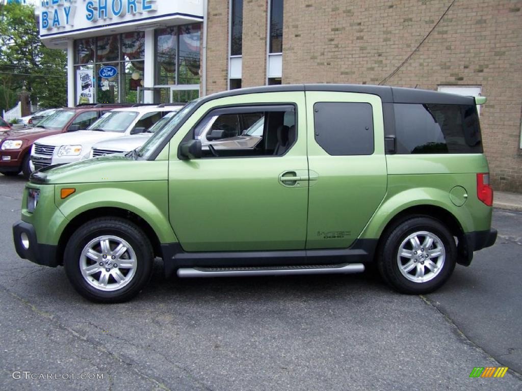 2008 Element EX AWD - Kiwi Green Metallic / Gray/Black photo #3