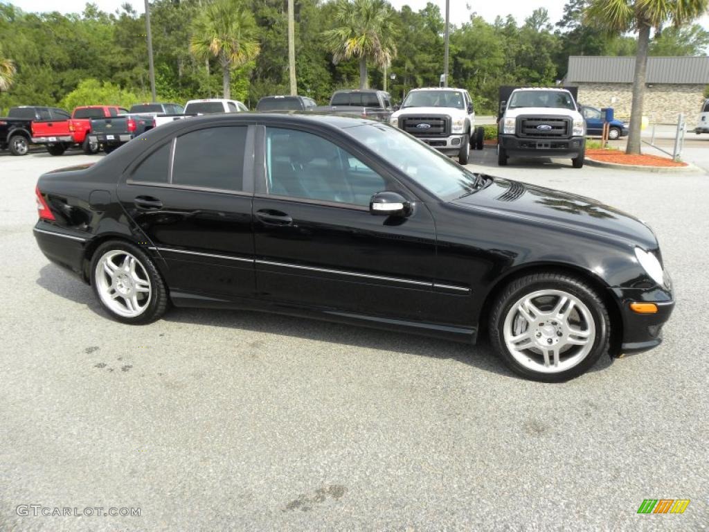 Black 2002 Mercedes-Benz C 32 AMG Sedan Exterior Photo #49610905