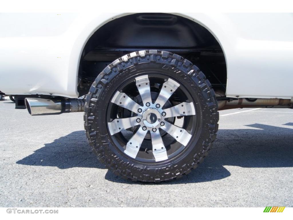 2010 Ford F250 Super Duty Lariat Crew Cab 4x4 Custom Wheels Photo #49611007