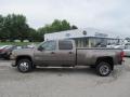 2008 Medium Brown Metallic GMC Sierra 3500HD SLE Crew Cab 4x4 Dually  photo #2