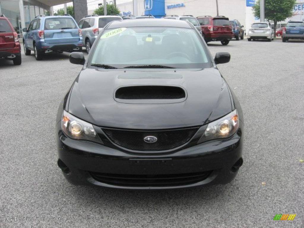 Obsidian Black Pearl 2008 Subaru Impreza WRX Sedan Exterior Photo #49612513