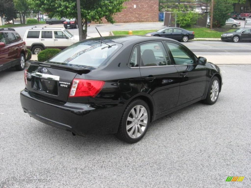 Obsidian Black Pearl 2008 Subaru Impreza WRX Sedan Exterior Photo #49612564