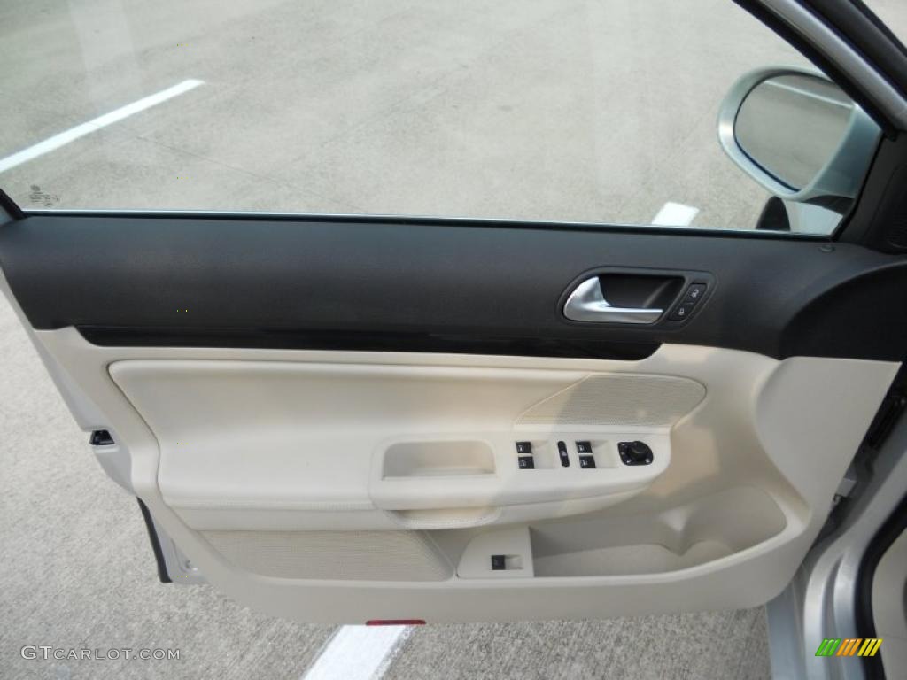 2011 Volkswagen Jetta TDI SportWagen Cornsilk Beige Door Panel Photo #49612663
