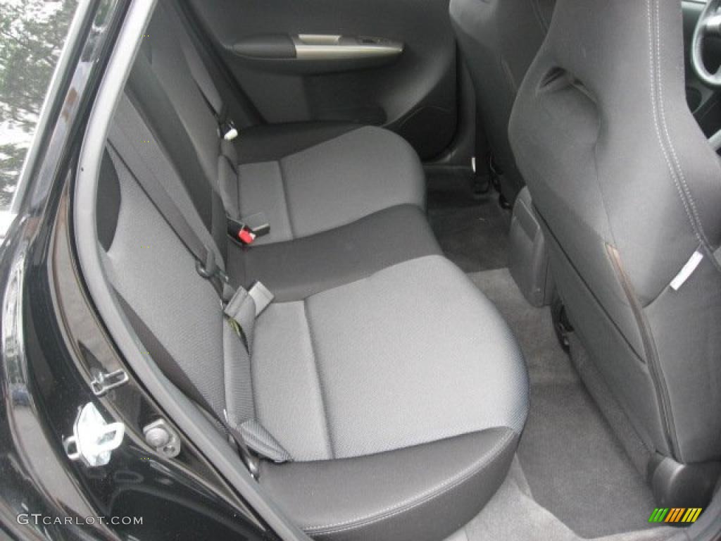 Carbon Black Interior 2008 Subaru Impreza WRX Sedan Photo #49612741