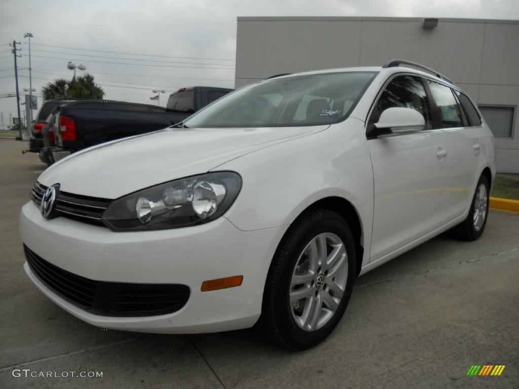 2011 Jetta TDI SportWagen - Candy White / Cornsilk Beige photo #3