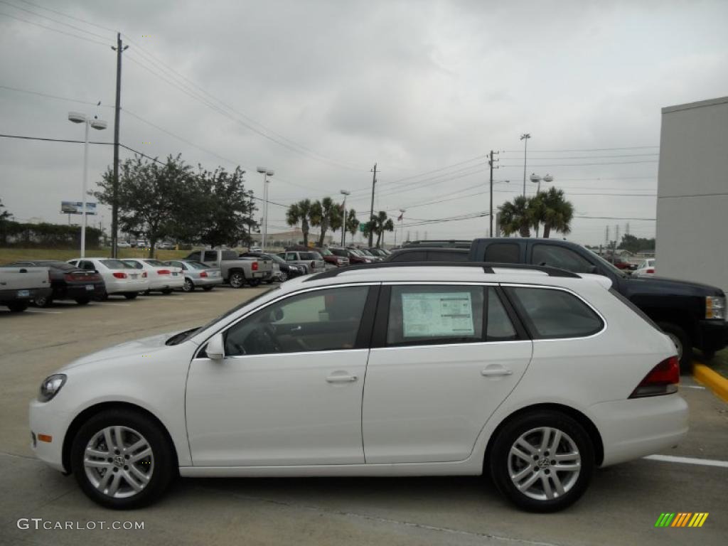 2011 Jetta TDI SportWagen - Candy White / Cornsilk Beige photo #4