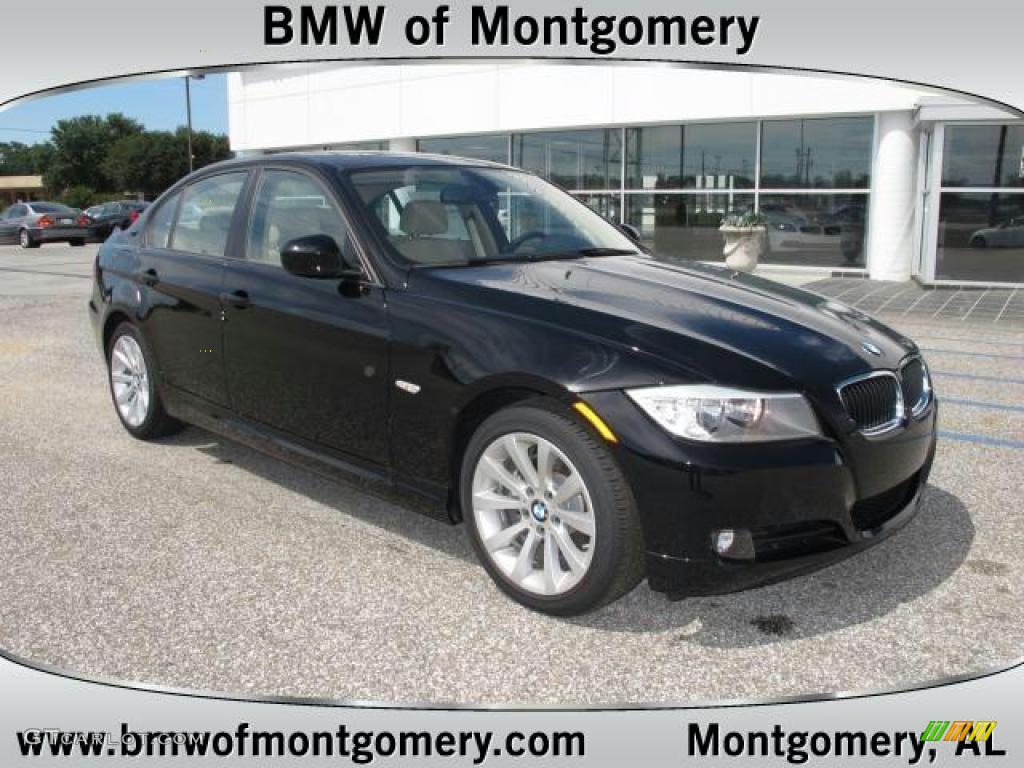 2011 3 Series 328i Sedan - Jet Black / Beige Dakota Leather photo #1