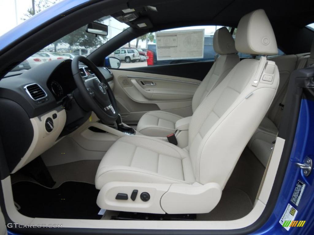 Cornsilk Beige Interior 2012 Volkswagen Eos Komfort Photo #49613320