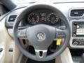 Cornsilk Beige 2012 Volkswagen Eos Komfort Steering Wheel