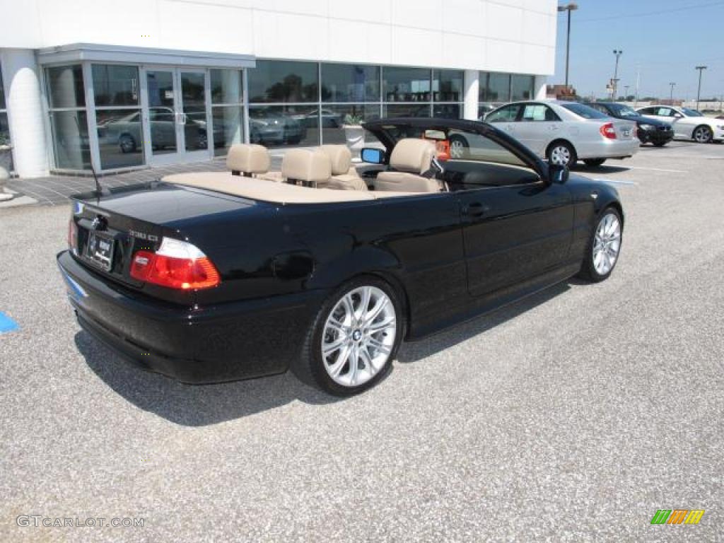 2006 3 Series 330i Convertible - Jet Black / Sand photo #4