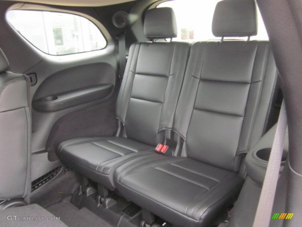 Black Interior 2011 Dodge Durango Crew Lux 4x4 Photo #49613875