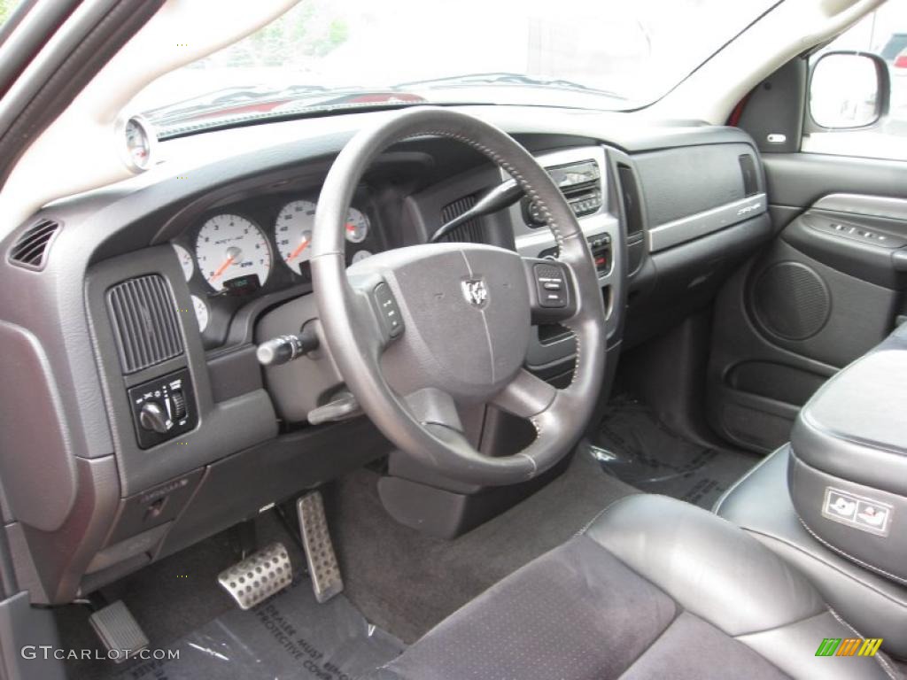 Dark Slate Gray Interior 2005 Dodge Ram 1500 SRT-10 Quad Cab Photo #49614370