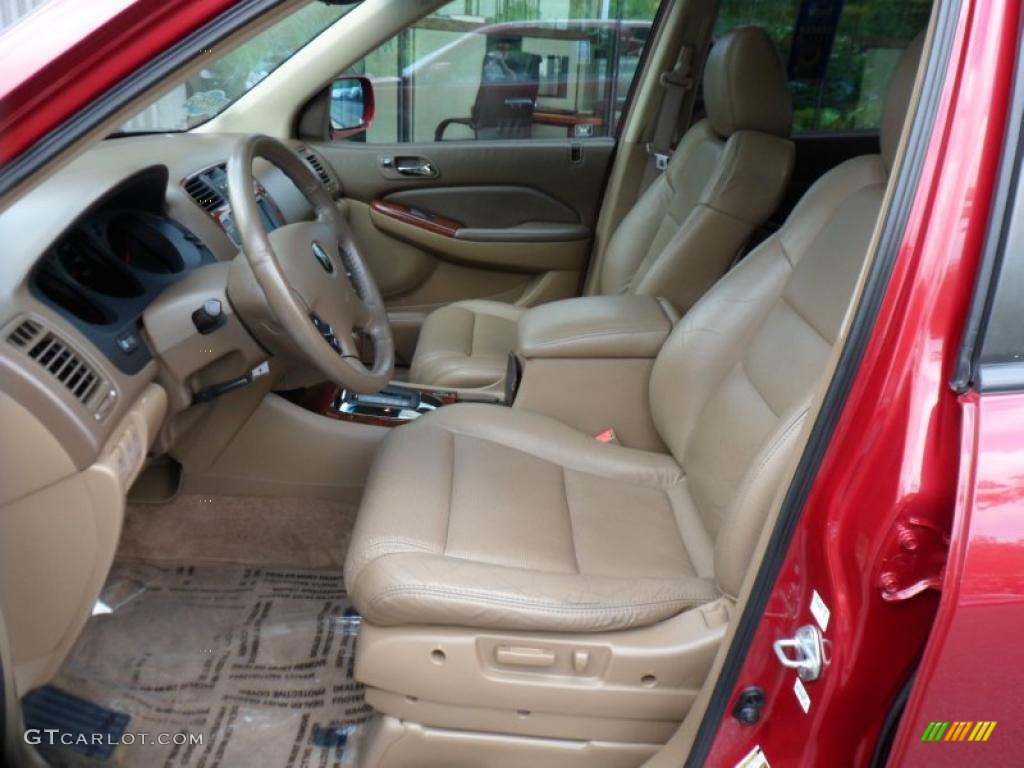 Saddle Interior 2004 Acura MDX Standard MDX Model Photo #49615069