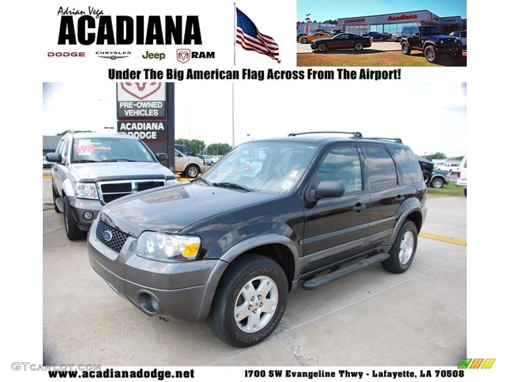2006 Escape XLT V6 - Black / Medium/Dark Flint photo #1