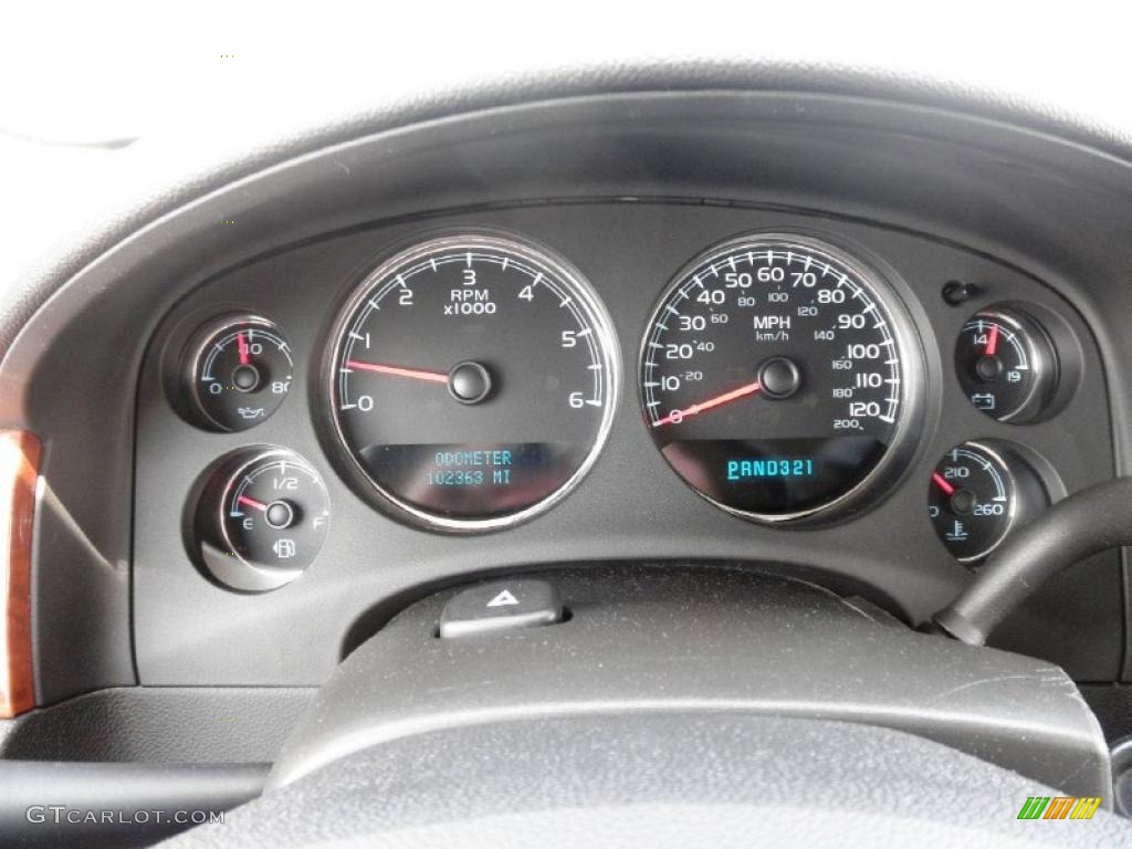 2008 GMC Sierra 1500 SLT Crew Cab 4x4 Gauges Photo #49617976