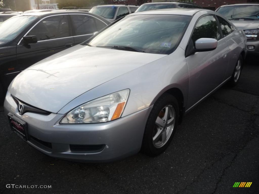 2003 Accord EX Coupe - Satin Silver Metallic / Black photo #1