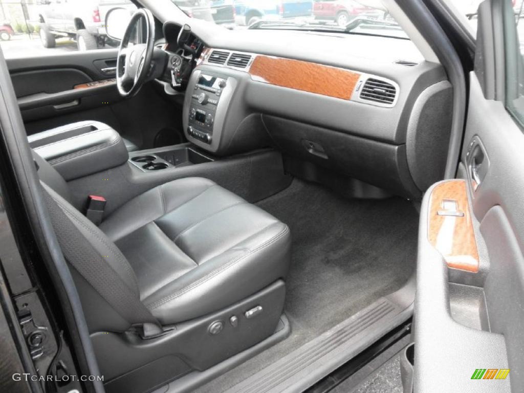 Ebony Interior 2008 GMC Sierra 1500 SLT Crew Cab 4x4 Photo #49618183