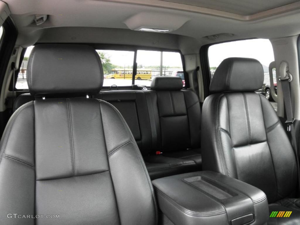 Ebony Interior 2008 GMC Sierra 1500 SLT Crew Cab 4x4 Photo #49618213
