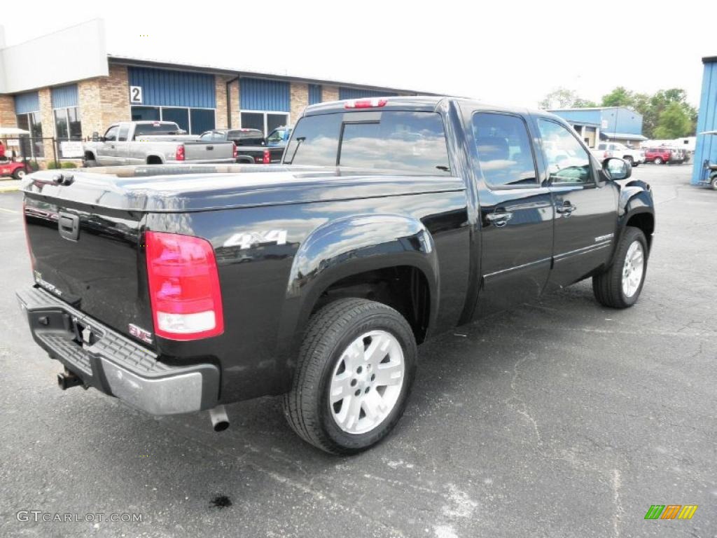 2008 Sierra 1500 SLT Crew Cab 4x4 - Onyx Black / Ebony photo #24