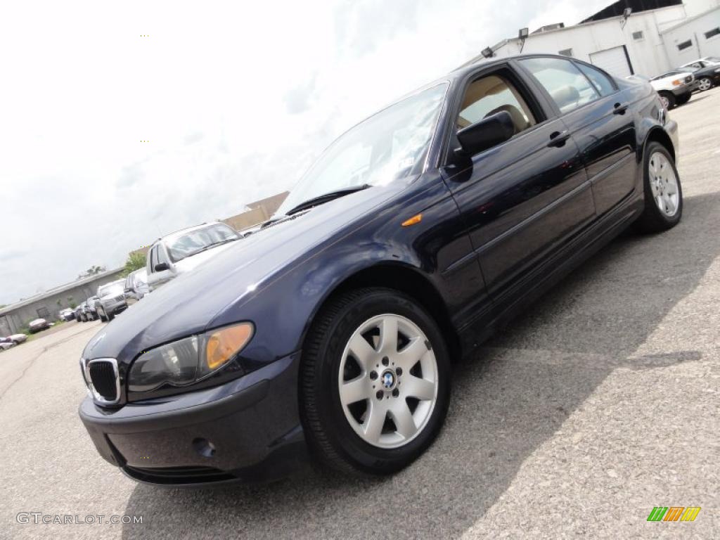 2002 3 Series 325xi Sedan - Orient Blue Metallic / Sand photo #2