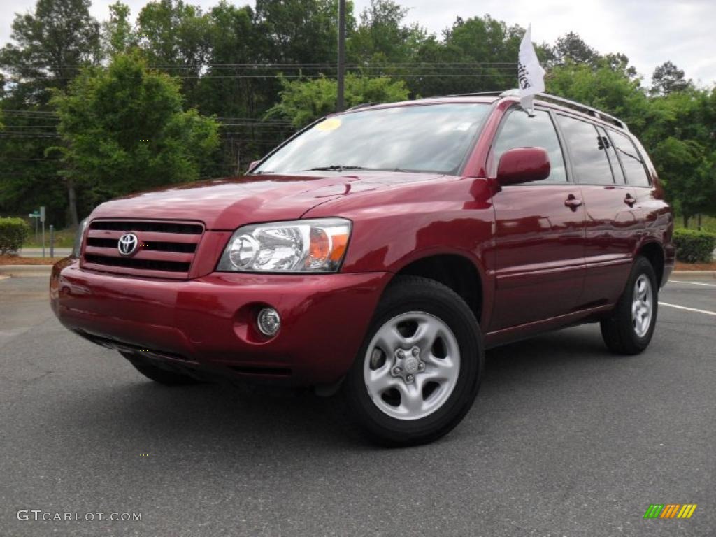 Salsa Red Pearl 2006 Toyota Highlander I4 Exterior Photo #49618834