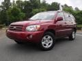 Salsa Red Pearl 2006 Toyota Highlander I4 Exterior