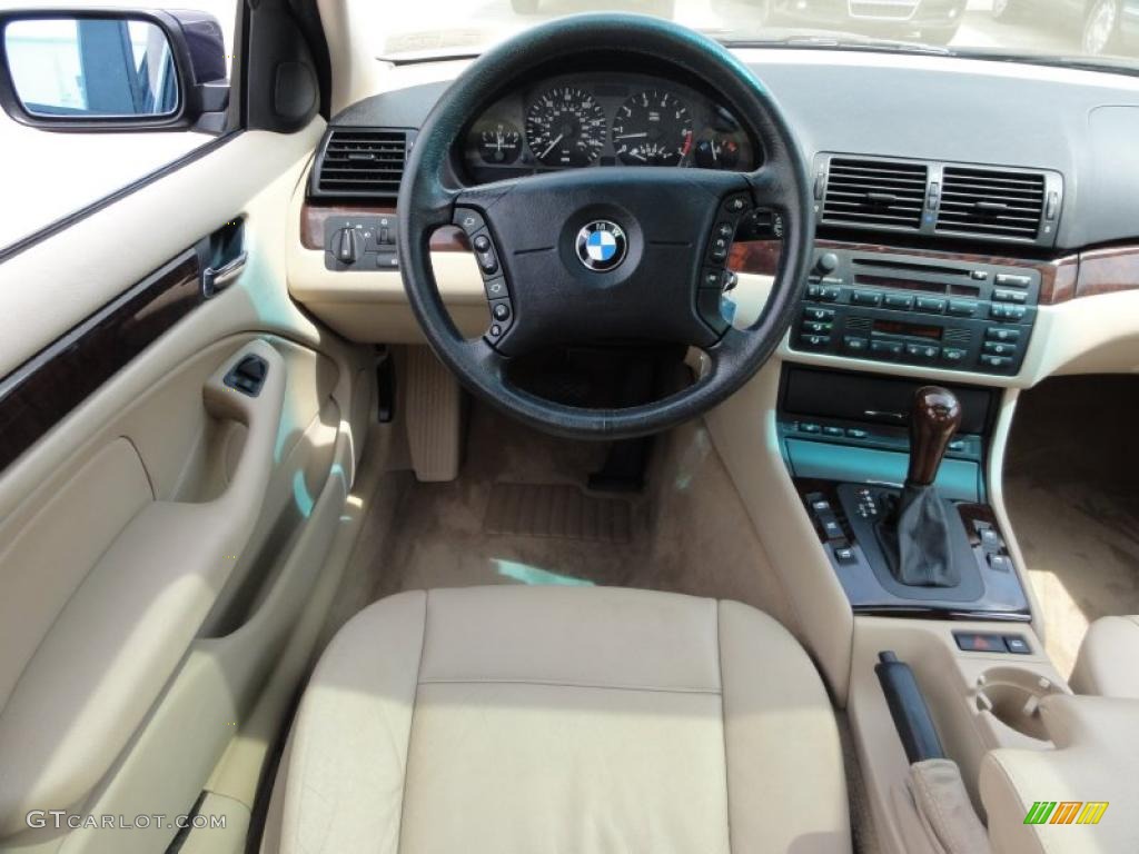 2002 BMW 3 Series 325xi Sedan Sand Dashboard Photo #49618915