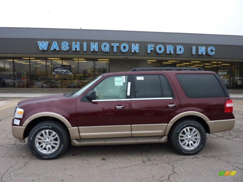 2011 Expedition XLT 4x4 - Royal Red Metallic / Camel photo #1