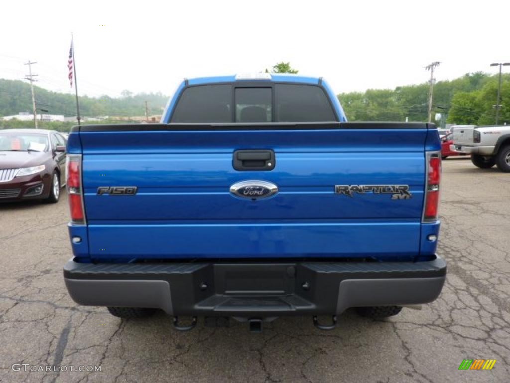 2011 F150 SVT Raptor SuperCrew 4x4 - Blue Flame Metallic / Raptor Black photo #3