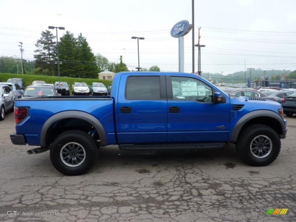 Blue Flame Metallic 2011 Ford F150 SVT Raptor SuperCrew 4x4 Exterior Photo #49620042