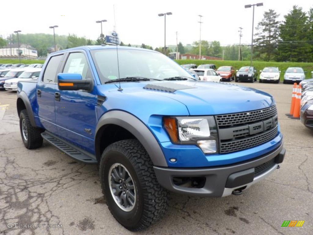 2011 F150 SVT Raptor SuperCrew 4x4 - Blue Flame Metallic / Raptor Black photo #6