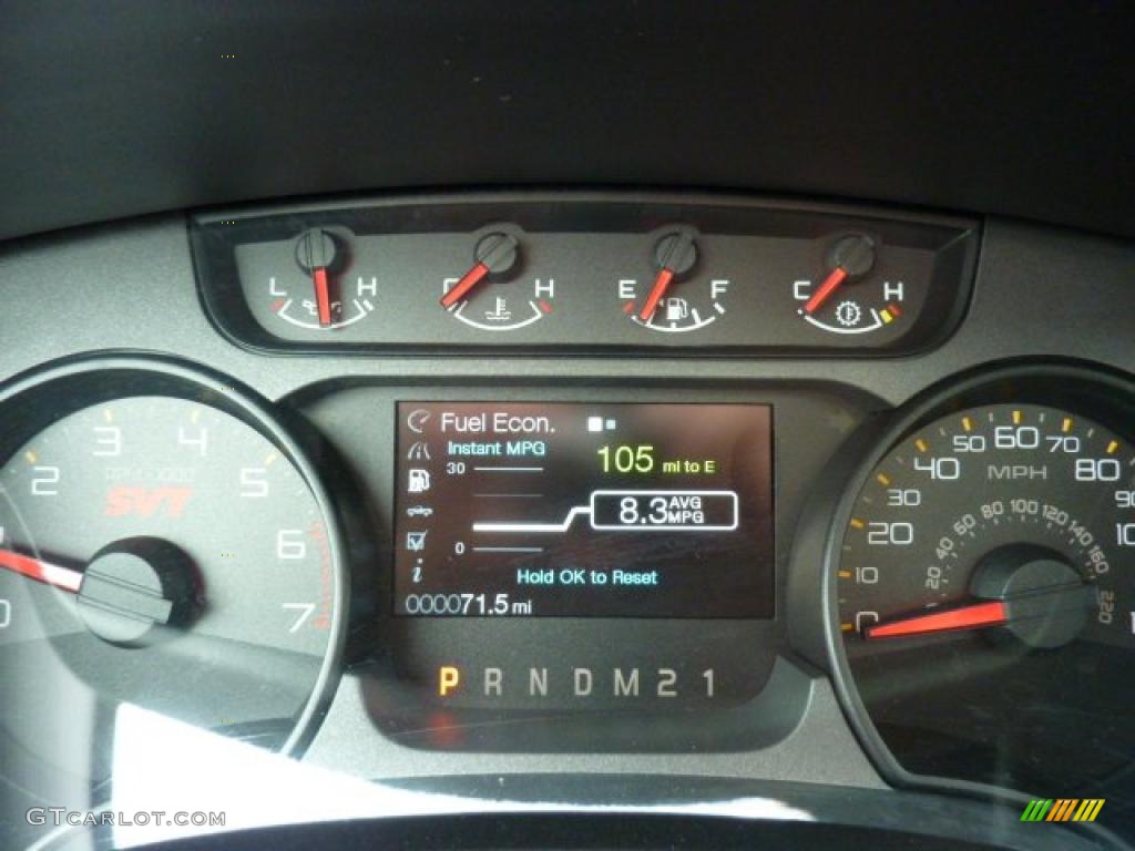 2011 Ford F150 SVT Raptor SuperCrew 4x4 Gauges Photo #49620250