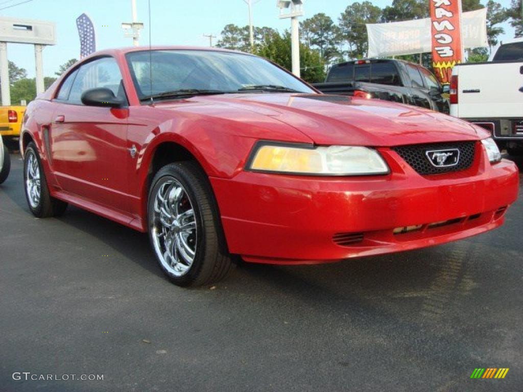 Rio Red 1999 Ford Mustang V6 Coupe Exterior Photo #49620346