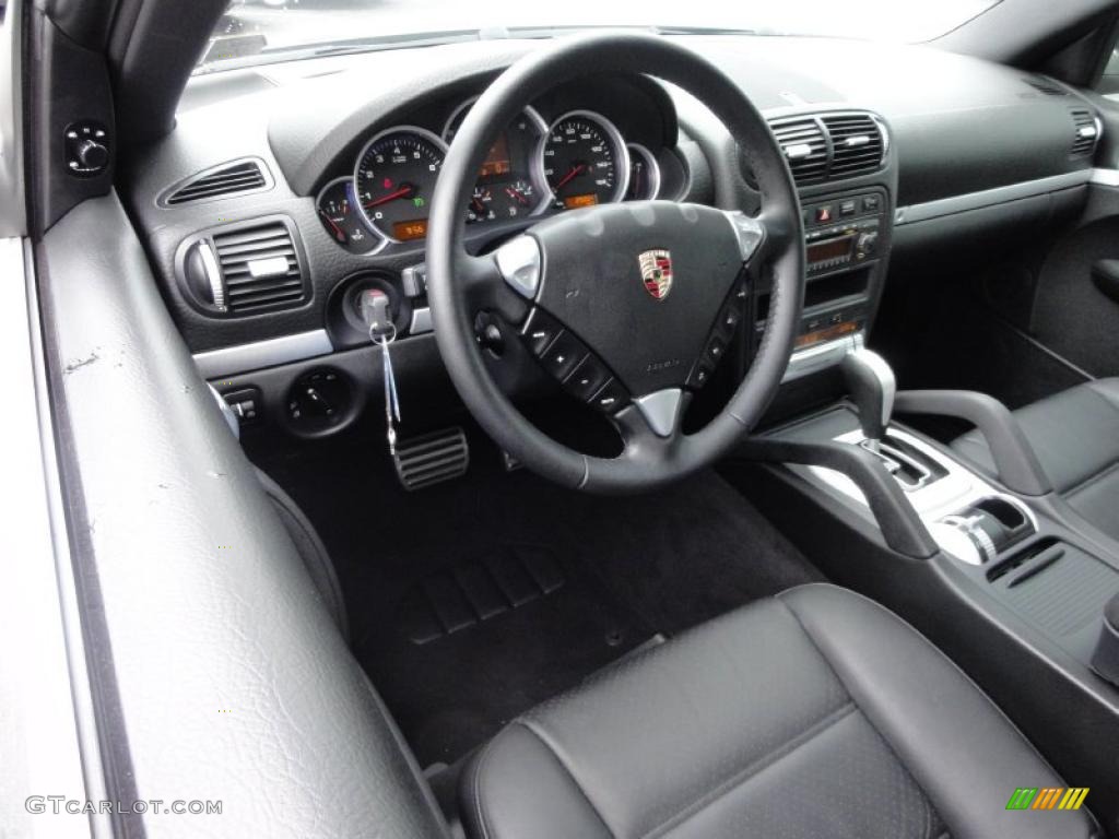2008 Porsche Cayenne S Black Dashboard Photo #49621072