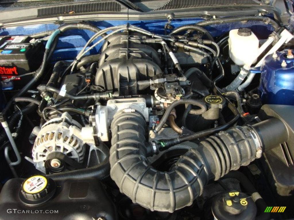 2007 Mustang V6 Premium Coupe - Vista Blue Metallic / Medium Parchment photo #17