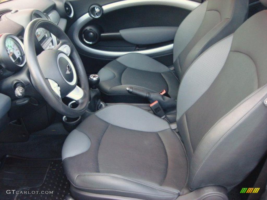 Grey/Carbon Black Interior 2010 Mini Cooper S Hardtop Photo #49621237