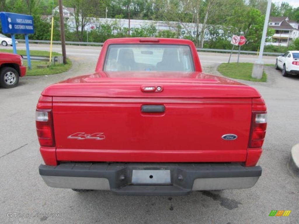 2004 Ranger XLT SST SuperCab 4x4 - Bright Red / Medium Dark Flint photo #4