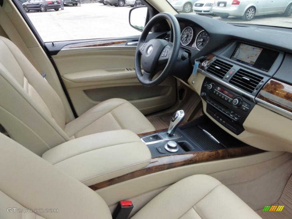 2007 BMW X5 4.8i Sand Beige Dashboard Photo #49621747