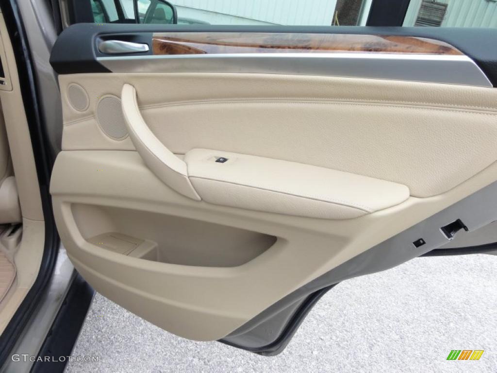 2007 BMW X5 4.8i Sand Beige Door Panel Photo #49621843
