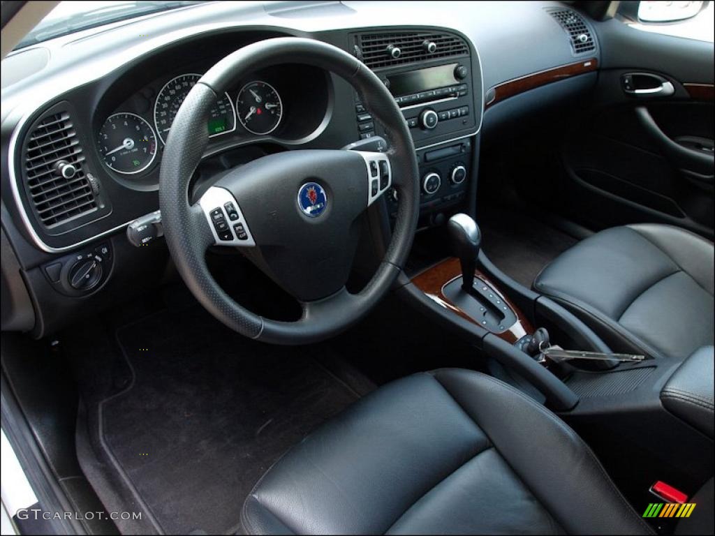 2009 Saab 9-3 2.0T Sport Sedan Black Dashboard Photo #49622332